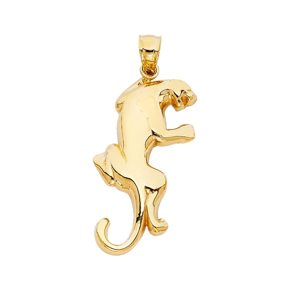 14K Yellow Gold Puma Pendant